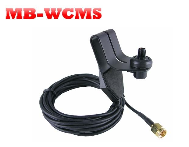 TA-WCMS Window Clip Mounts for Handheld Antenna Two Way Radio Accessories Car Mounts Bracket The end of Cable is SMA Male Connector The Center