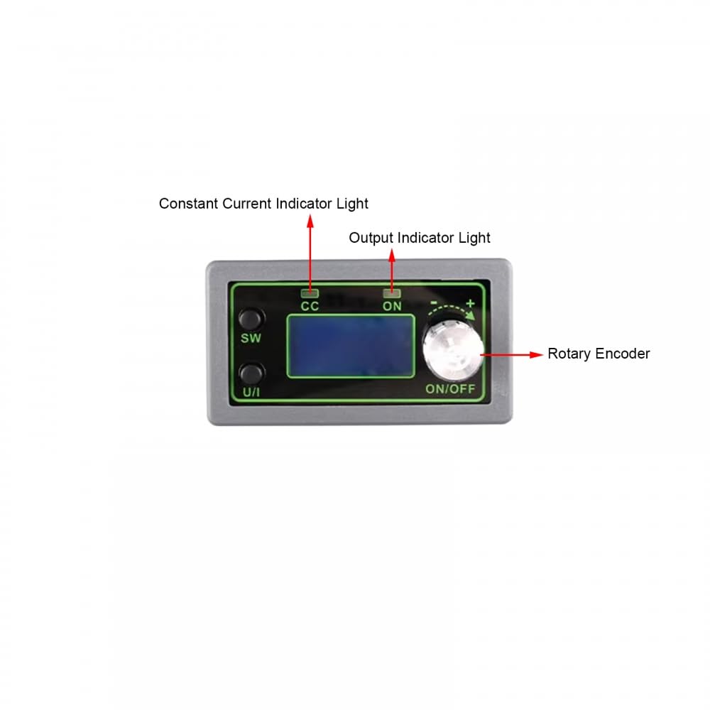Step Down Module,50V 20A 1000W LCD Display Adjustable Power Supply Module Buck Converter