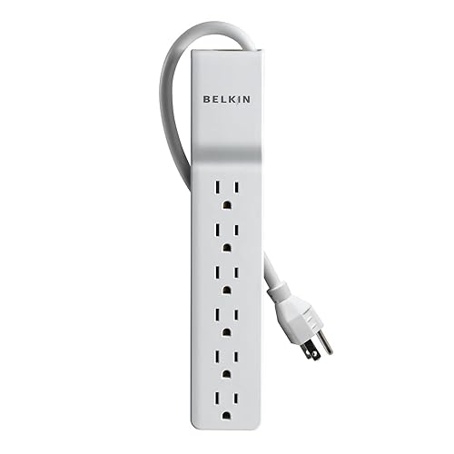 Belkin BE106000 6-Outlet Commercial Power Strip Surge Protector with 10-Foot Power Cord, 700 Joules (BE106000-10)