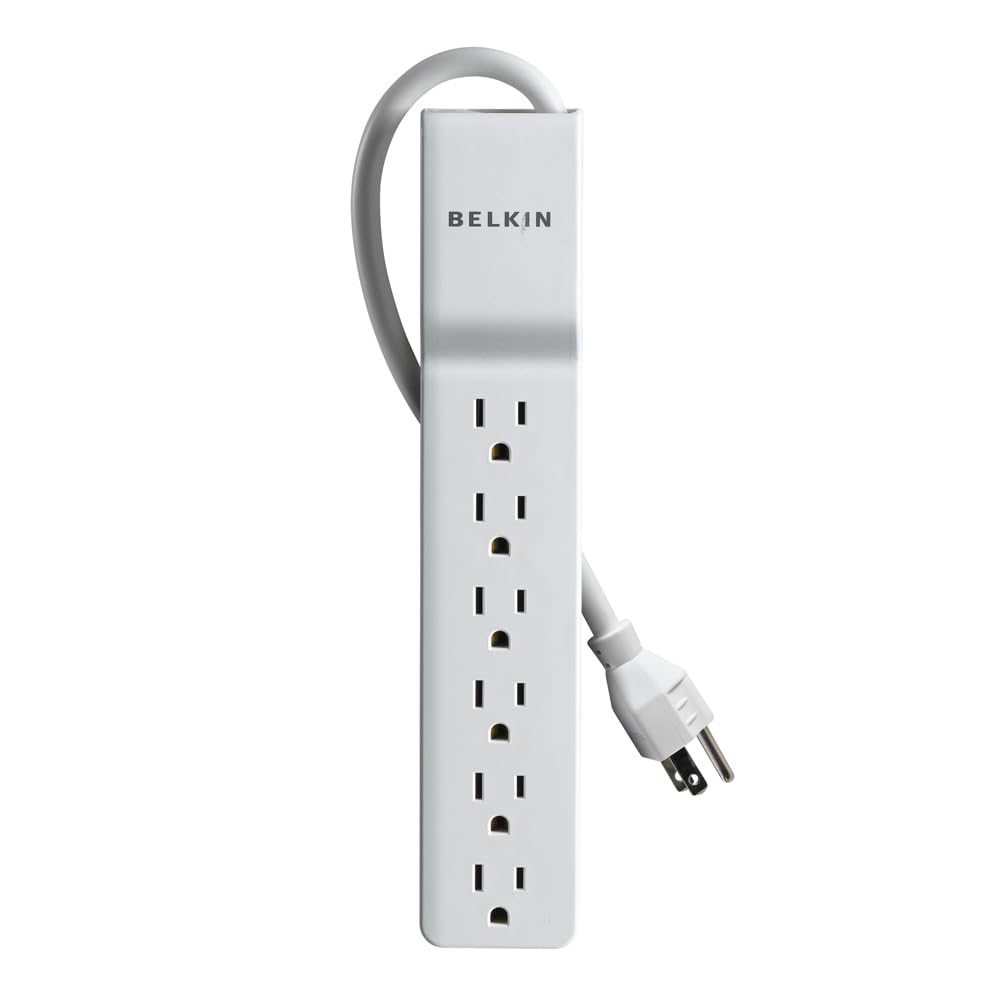 Belkin BE106000 6-Outlet Commercial Power Strip Surge Protector with 10-Foot Power Cord, 700 Joules (BE106000-10)