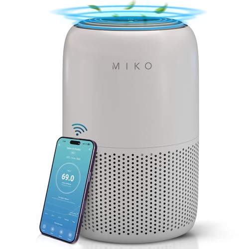 MIKO Smart H13 HEPA Air Purifier for Bedroom and Home