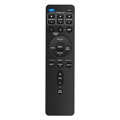 RM-STHBA1A Replaced Remote Control Compatible with JVC Sound Bar Home Theater System TH-BA1