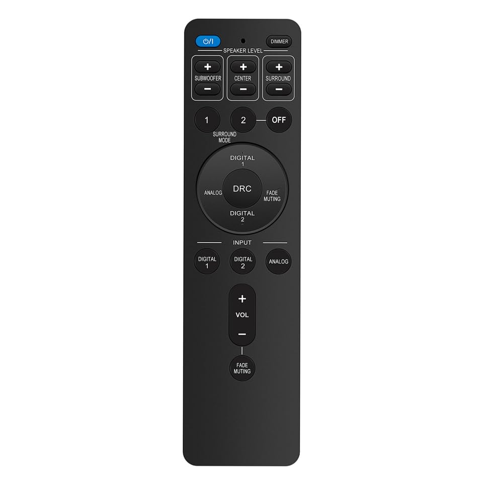 RM-STHBA1A Replaced Remote Control Compatible with JVC Sound Bar Home Theater System TH-BA1
