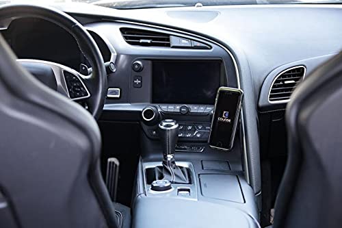 Course Motorsports DirectFit Phone Mount - Magnetic or Wireless Charging for Chevrolet Corvette 2014-19 Compatible with All Phones (Magnetic Charging