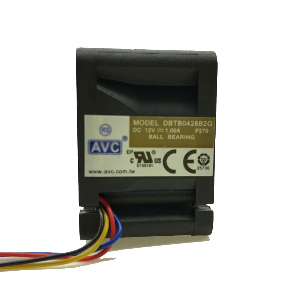CCBBAA 10pcs 40mm Powerful Cooling Fan for AVC 4028 12V 1A DBTB0428B2G high Speed Server Fans 404028mm Dual Ball Bearing 4pin PWM