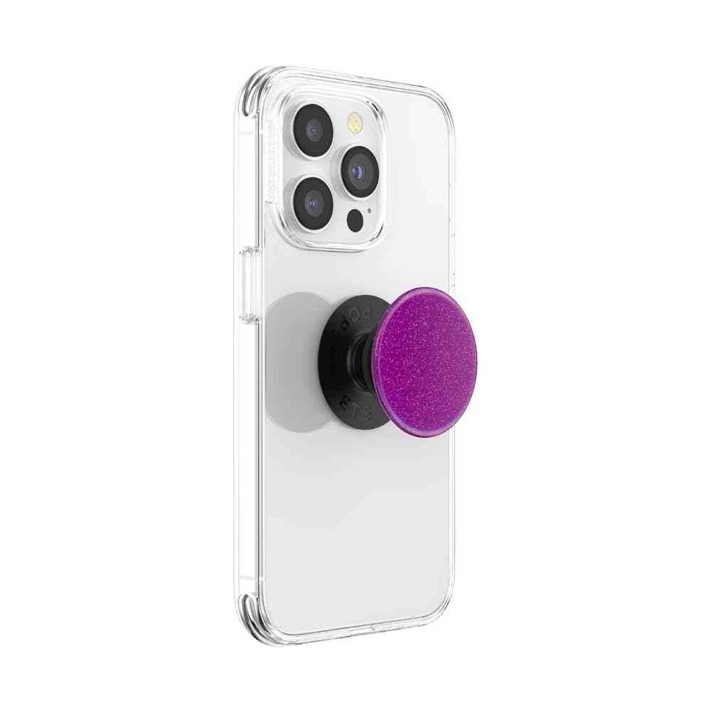 PopSockets Adhesive Phone Grip, Holder, Phone Stand, Glitter - Purple Haze