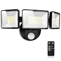 MAGAGUVU 7500LM LED Security Light Motion Sensor Outdoor Lights, Adjustable 3 Head Hardwired LED Flood Lights Outdoor, IP66 Waterproof, 38W Motion