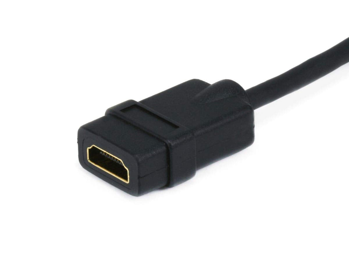 Monoprice 6inch 34AWG High Speed HDMI Cable With Ethernet - HDMI Micro Connector male to HDMI Connector female - Black