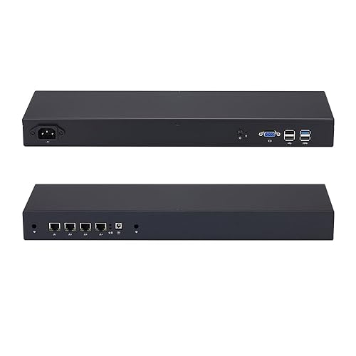 Qotom Router Q190G4 19 Inch Celeron J1900,2.0GHz Quad Core (4GB RAM 32GB SSD) -4xGigabit LAN,Used As A Router/Firewall/Proxy 24/7