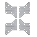 VideoSecu Universal VESA Extender Adapter Plate for TV Wall Mount Bracket, LCD LED Mount Accessory VESA 200 Extension (Silver Color) MLES 1UV