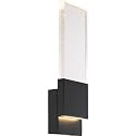 Nuvo Matte Black Finish with Seeded Glass