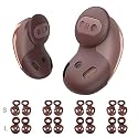 Samsung Galaxy Buds Live Ear Tips, Anti-Slip Silicone Ear Tips Cover Compatible with Samsung Galaxy Buds Live Earbuds Cover Accessories (Brown) (2