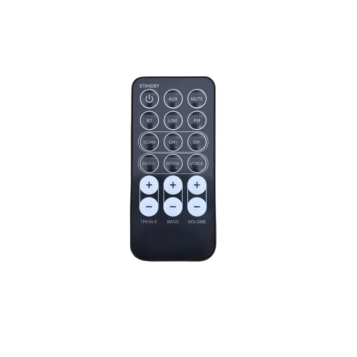 Loakdsa New Replacement Remote Control for I.Sound ISOUND-5378 & Craig CHT912, & Bush B-6609, Raylan Soundbar Home Theater System