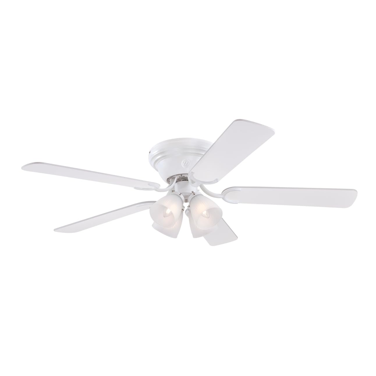 Westinghouse 7232300 Contempra IV Ceiling Fan with Light, 52-Inch, White