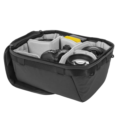 Peak Design Camera Cube V2, Smedium (Small/Medium), Custom Organization and Protection, Weatherproof Shell with Interior Padding, Camera Bag Insert