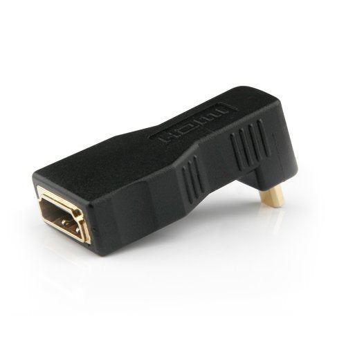 Hypercel HDMI A to D Right Angle Adaptor for Standard HDMI Cables