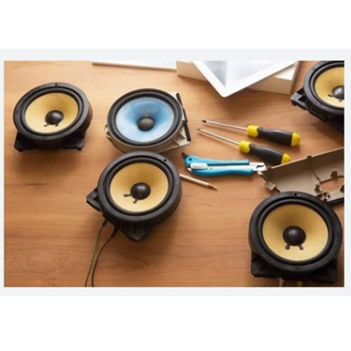 Fielect 3.5inch/84mm Speaker Rubber Edge Surround Rings Replacement Parts for Speaker Repair or DIY 2Pcs