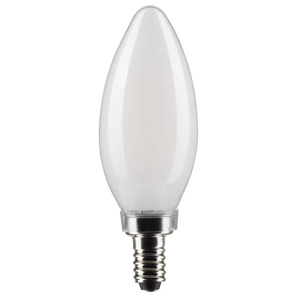 Satco S21823, B11 LED Bulbs, Frosted, E12 Base, 2-Pack, Commercial Lighting