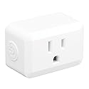 Globe Electric 50329-U Wi-Fi Smart Plug Mini, No Hub Required, 1 Grounded Outlet, White (1-Pack, 15A), Home Automation, Outlet Extender, Electronics