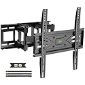 USX MOUNT Full Motion TV Wall Mount for Most 32-70 inch TVs up to 99 lbs, Wall Mount Bracket with Dual Articulating Arms, Swivel, Tilt, Max VESA