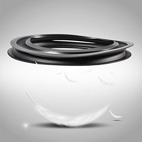 Tihebeyan 2pcs 6 inch Perforated Rubber Speaker Foam Edge Surround Rings Replacement Parts for Speaker Repair or DIY