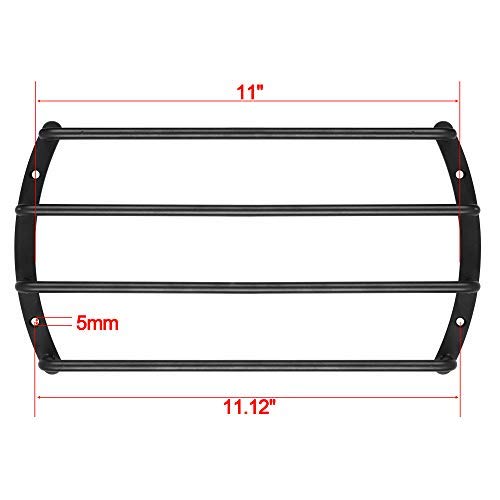 Black Color Metal Car Bar Grille Audio Speaker Subwoofer Grill Grille Cover Protector (10" 4 Bars)