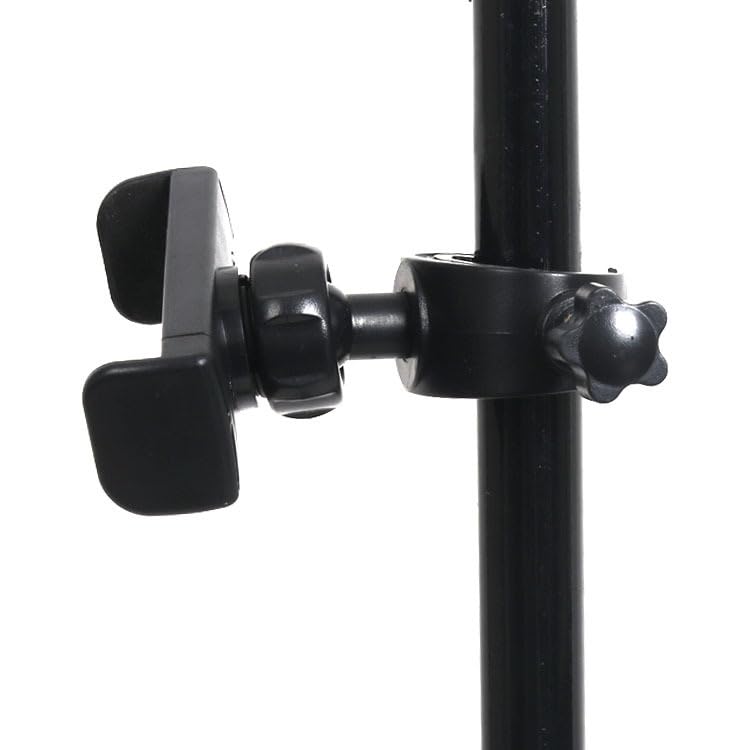 ThtRht 2 Pack Mic Stand Phone Holder Mount Photography Light Stand Phone Mount Holder Clamp Phone Clip for Microphone Stand Tripod Boom Arm Floor Mic