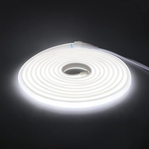 KISUFU COB LED Strip Lights, Neon 110V 288 LED LightsClippable, COB Flexible Neon Strips Plug Strap Switch,High Brightness LED Tape Light