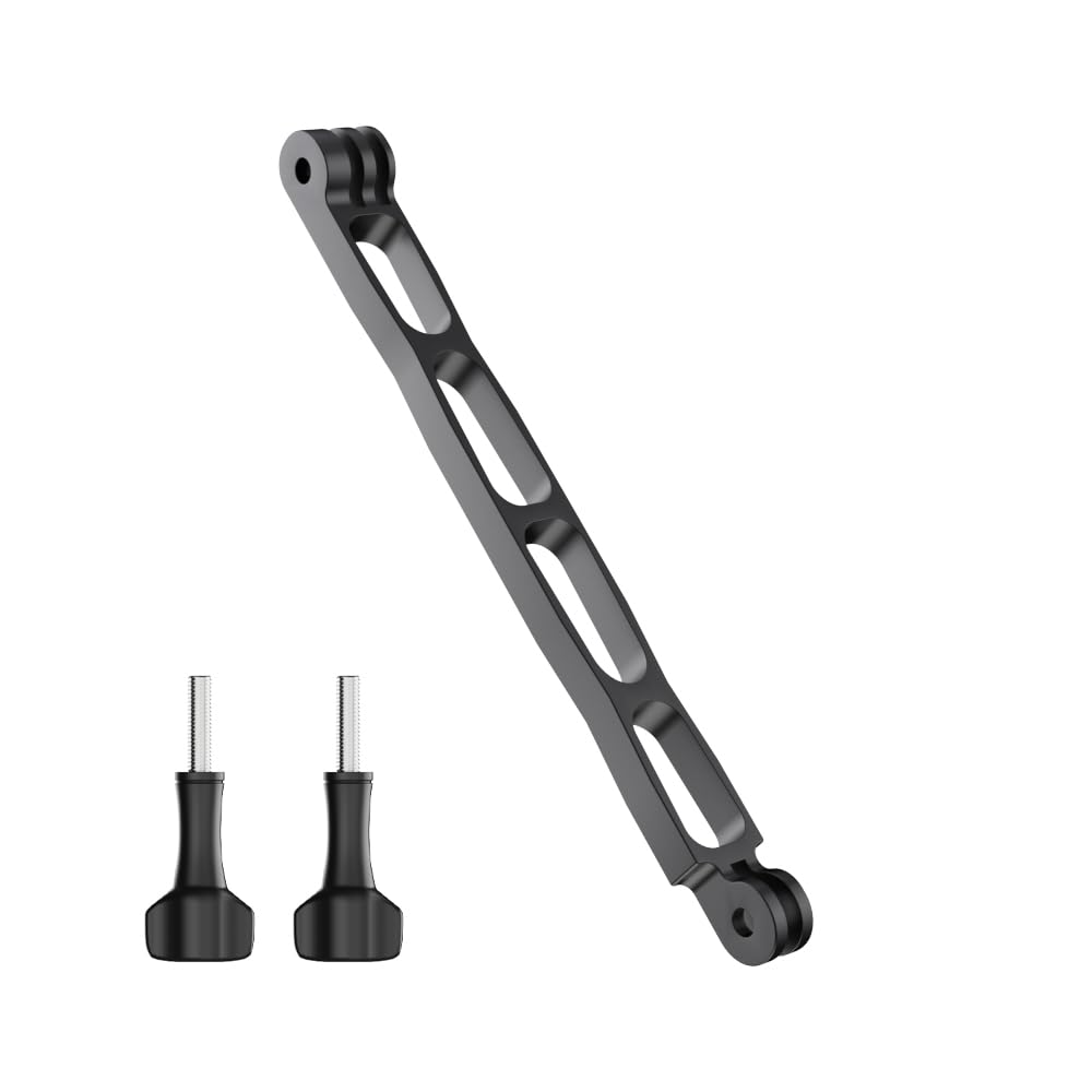 Aluminum Alloy Extension Arm for Gopro, Metal Pole Mount Helmet Stick Extension Arm Mount for Gopro Hero 13/12/11/10/9/MAX/8/7/6, DJI Action 5