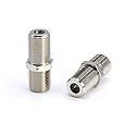 THE CIMPLE CO Coaxial Cable Connectors for RG6, RG59, RG58, RG11 - Female-to-Female F81 Coax Splices - Barrel Couplers for Extending Cables - 3 GHz