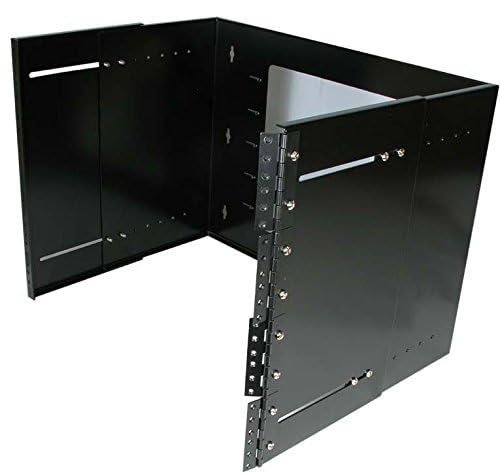Installerparts 8U Hinged Extendable Wall Mount Bracket, Max 13.5" Depth - Made of Thick Steel