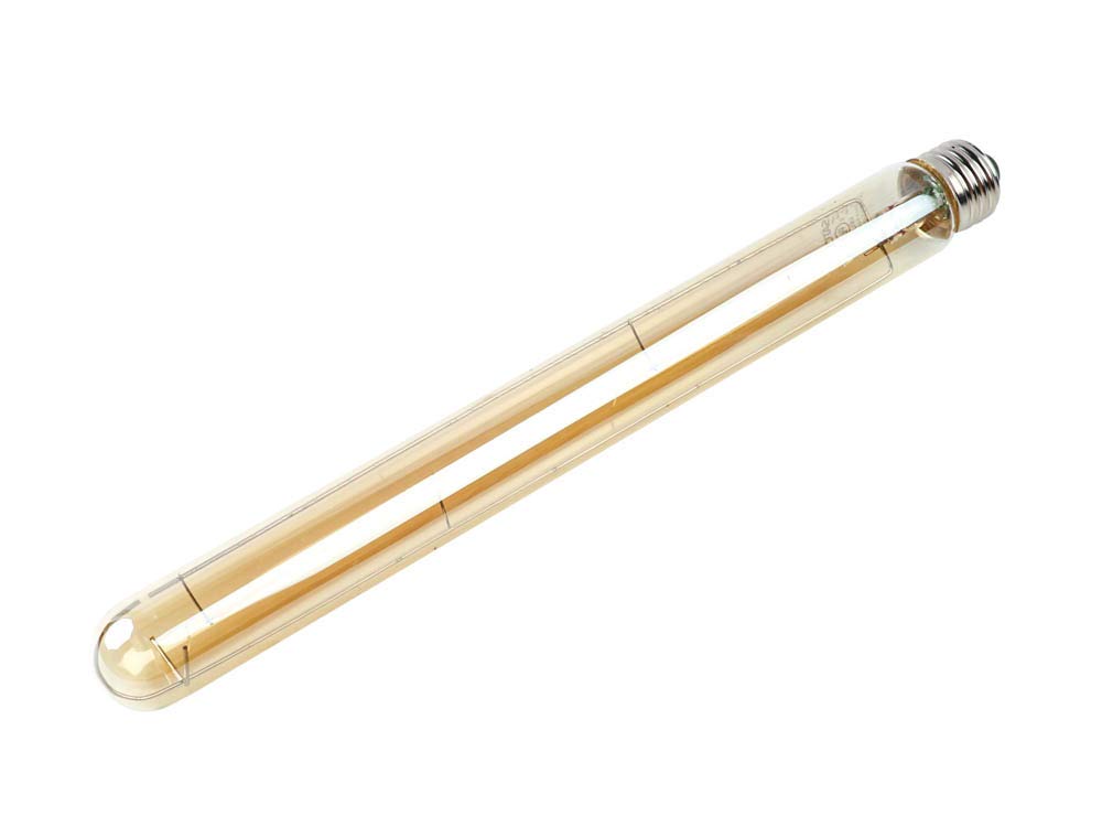 Satco S9588 Medium Bulb in Light Finish, 12.00 inches, Base, Transparent Amber, Medium Base