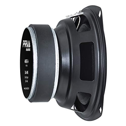 PRV AUDIO 4 Inch Midrange Speaker 4MR60-4, 60 Watts Program Power, 4 Ohm, 30 Watts RMS Power Pro Audio Loudspeaker (Single)