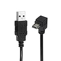 chenyang Mini USB Cable USB 2.0 Male to Mini USB 5 Pin Male 90 Degree UP Angled Charging Data Transfer Extension Cable 0.50M for Dash