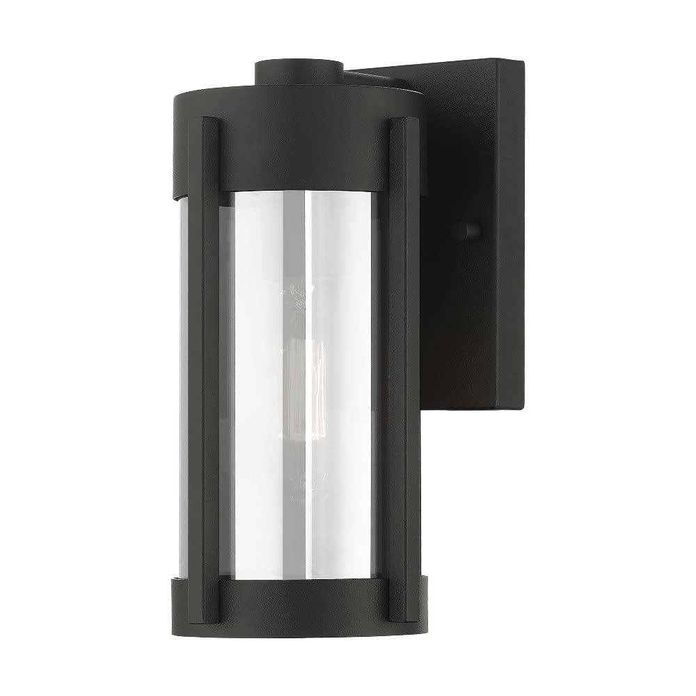 Livex Lighting 22380-91 1 Light Brushed Nickel Outdoor Wall Lantern