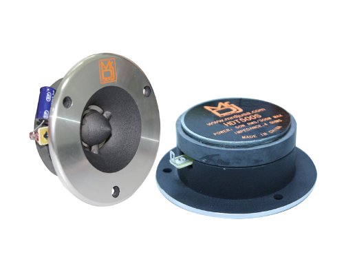 Mr. Dj HDT500S Pair 4-Inch Titanium Bullet High Compression Tweeter with 54 Ounce Ferrite Magnet
