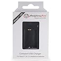 HeadphoneMate USB Powered Compact Charger for Parrot Zik 2.0, Parrot Zik 3 Headphones