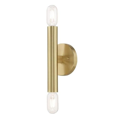 Livex Lighting 2 Lt Satin Brass ADA Wall Sconce