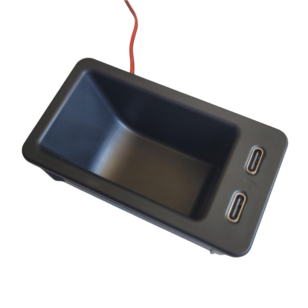 Trick Bits - 65W PD Dual Port Fast Charger/Coin Holder - C Type - Compatable with/Replacement for BMW E39 Ashtrays (1995-2004) - 520i, 523i, 525i