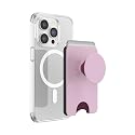 PopSockets Phone Wallet for MagSafe, Phone Card Holder with Grip, Pink - Blush Pink