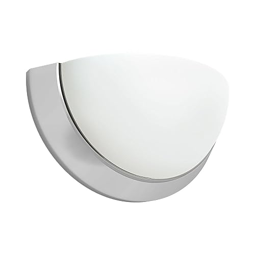 Euri Lighting Indoor Half Moon Sconce, LED Wall Light, 9W, 810lm, 2700K Warm White, 90+ CRI, Dimmable, Energy Star, CEC Compliant, JA8, Damp Rated