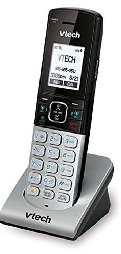 VTech DS6290 Accessory Cordless Handset, Silver/Black | Requires A DS6291 Series Cordless Phone System to Operate
