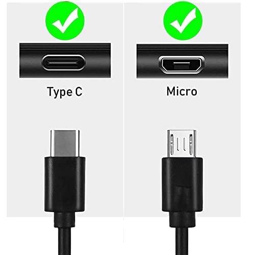 Mirco USB C Charger Charging Cable Cord Compatible for BlueParrott B650-XT B550-XT B450-XT B350-XT S450-XT B250-XTS C300 C400-XT Headset, Jabra Elite