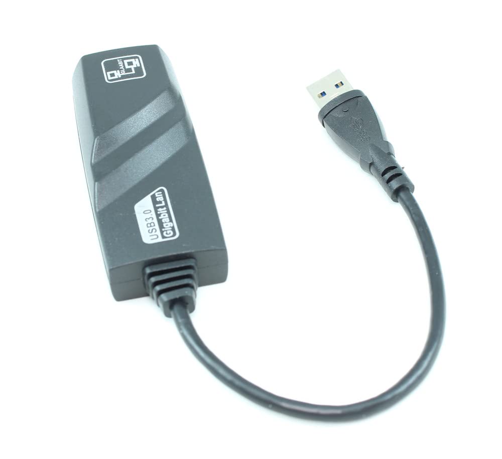 My Cable Mart 6inch USB 3 Type-A to RJ45 CAT6/Gigabit Networking/Ethernet Adapter