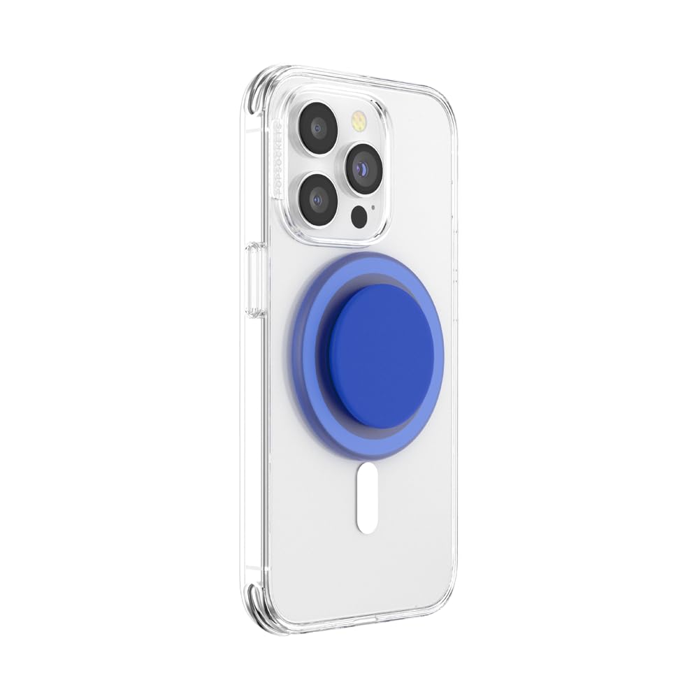 PopSockets Phone Grip for MagSafe, Magnetic Holder, Phone Stand, Blue - Cobalt
