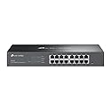 TP-Link Omada 16 Port Gigabit Easy Managed, Switch, VLAN, Auto Loop Prevention, IGMP Snooping, Fanless, Managed by Omada, Durable Metal w/ Shielded