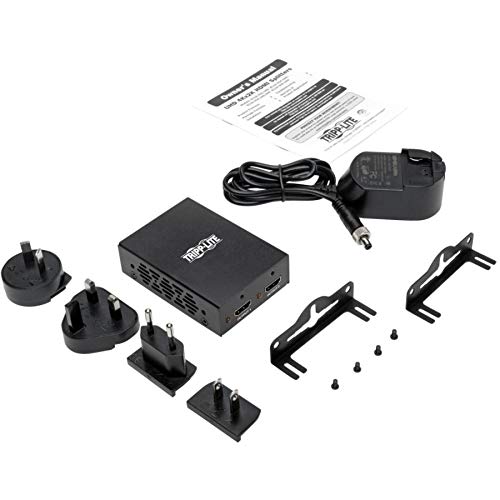 Tripp Lite 2-Port 3D HDMI Splitter HDCP 2.2, HDMI 2.0, 4K x 2K @ 60Hz 3840 x 2160 Ultra HD Video Audio TAA (B118-002-UHD-2), 15 Feet