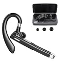 Bluetooth Headset,Wireless Bluetooth Earpiece with 500mAh Charging Case 80 Hours Talking Time?V5.1 Hands-Free Earphones with Built-in Mic