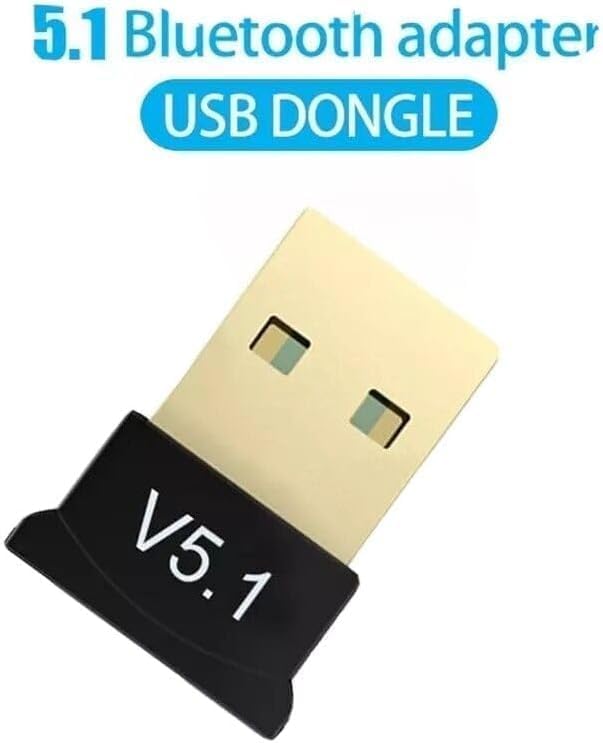 USB Wireless Bluetooth Adapter, Bluetooth 5.1 USB Adapter Receiver Audio Transmitter Wireless Receiver Dongle for Desktop, Laptop, Speaker