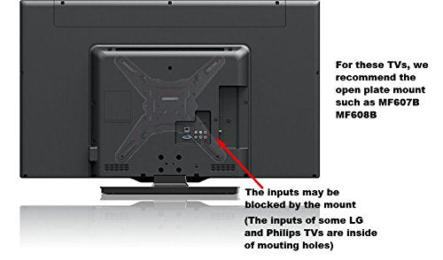 VideoSecu Full Motion Articulating Arm TV Wall Mount for Samsung UN50H6201AFXZA UN46H6201AFXZA UN55F8000BFXZA UN55H6350AFXZA UN50H6350AFXZA